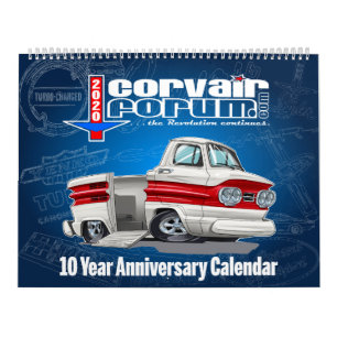 Corvair Forum 10 yr Anniversary Calendar