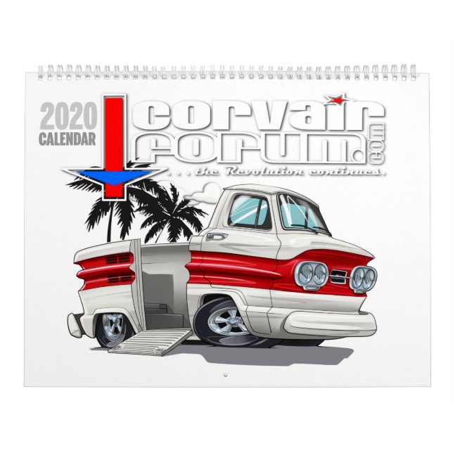 Corvair Forum 2020 Corvair of the Month Calendar (Cover)