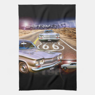 Corvair Kitchen Towel—Route 66 Tea Towel