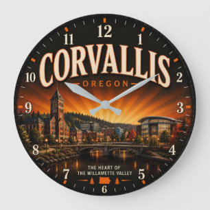 Corvallis Oregon Large Clock