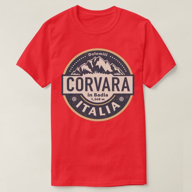 Corvara South Tyrol Italy T-Shirt (Design Front)