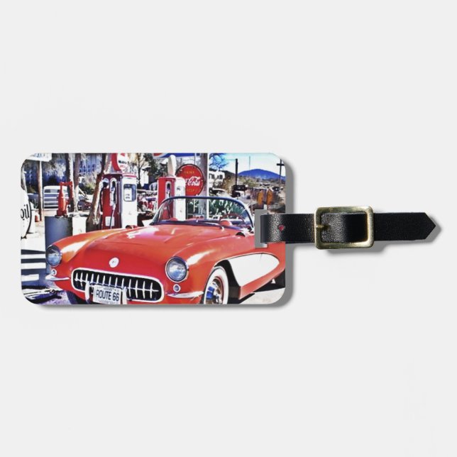 Corvette 66 luggage tag (Front Horizontal)