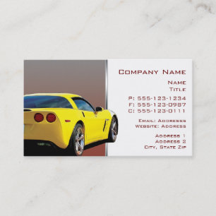 Corvette Backside Business Cards