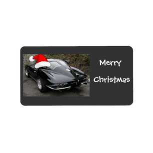 Corvette Black Split Window/Christmas Label