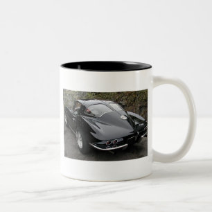 Corvette Classic Black Split Window Two-Tone Coffee Mug