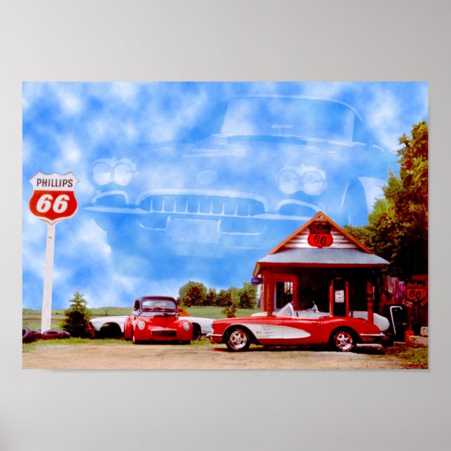 Corvette Clouds Poster (Front)