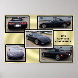 CORVETTE COLLAGE POSTER