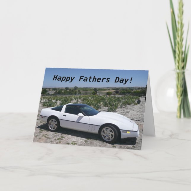 Corvette Father's Day Card (Front)