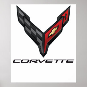 corvette logo2 poster