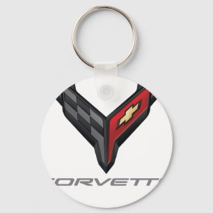 corvette logo 3 key ring