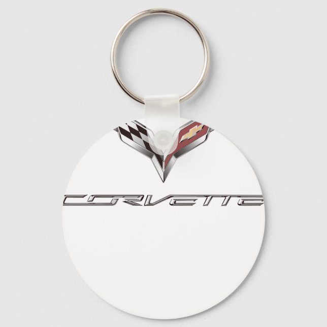 corvette logo key ring (Front)