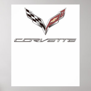 corvette logo poster