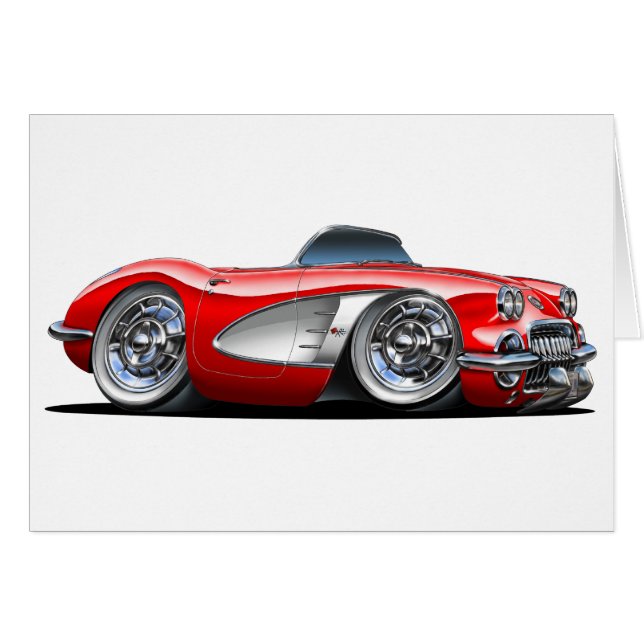 Corvette Red Convertible (Front Horizontal)