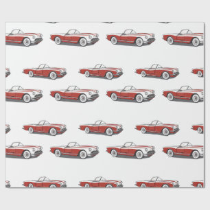 Corvette Red Wrapping Paper