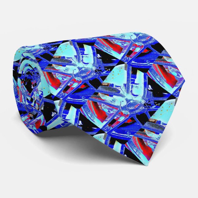 Corvette Rim Altered Photo Tie (Rolled)