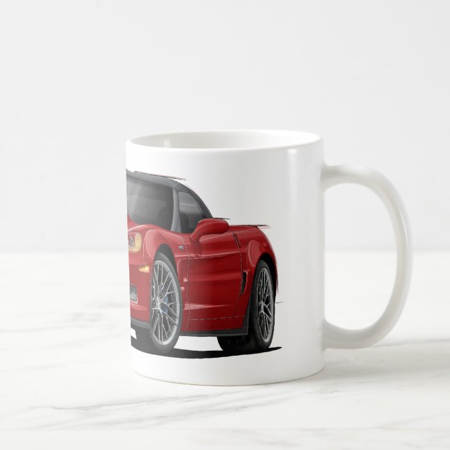 Corvette ZR1 Red Car Coffee Mug (Right)