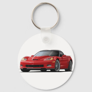 Corvette ZR1 Red Car Key Ring