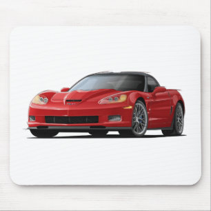 Corvette ZR1 Red Car Mouse Mat
