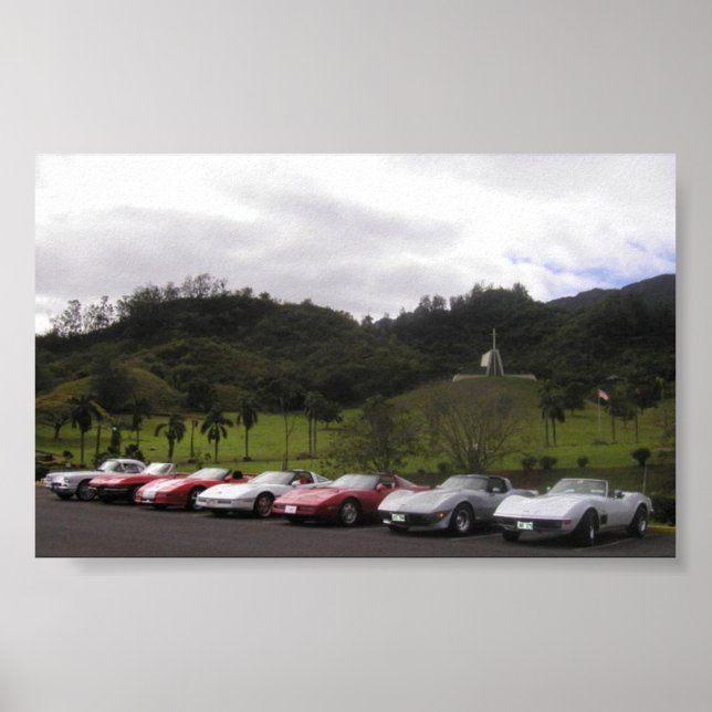 Corvettes of Hawaii Poster (Front)