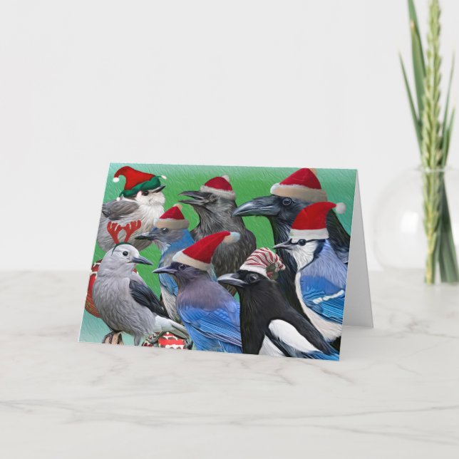 Corvid Christmas Holiday Card (Front)