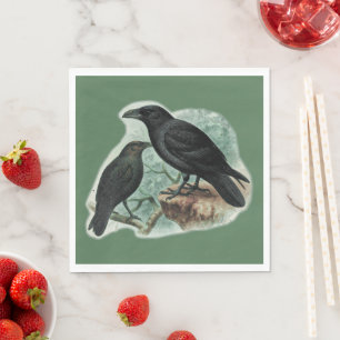 Corvids - Blackbird Raven Napkin