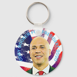 Cory Booker for President 2020 Election bumper Key Ring