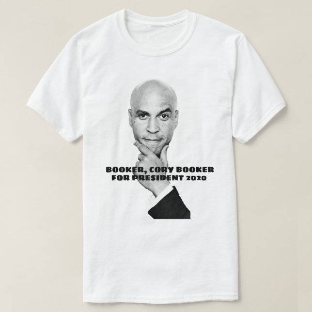 Cory Booker for President T-Shirt (Design Front)