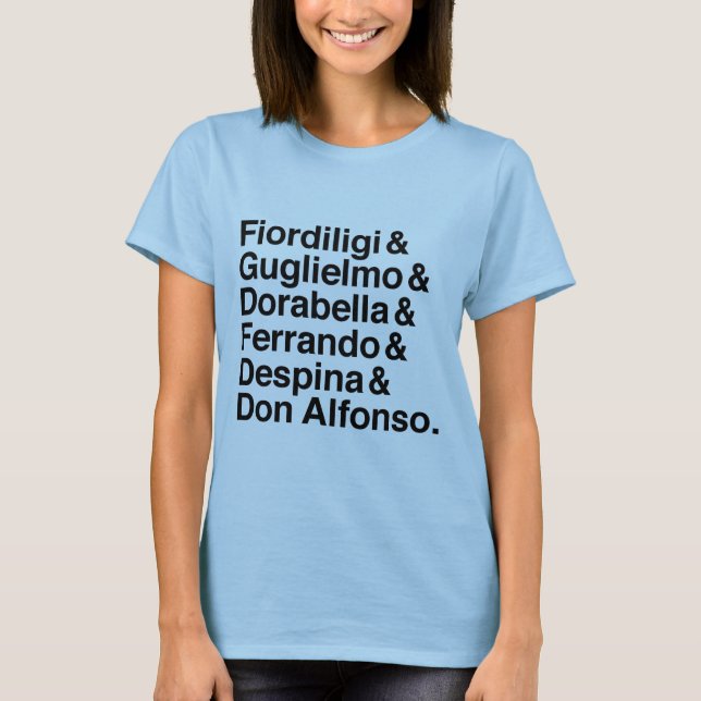Così fan tutte character shirt (Front)