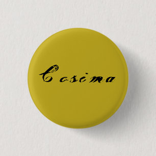 Cosima from Orphan Black antique calligraphy 3 Cm Round Badge
