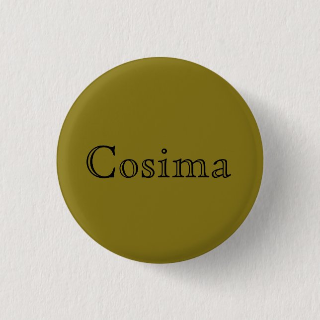 Cosima from Orphan Black open font text 3 Cm Round Badge (Front)