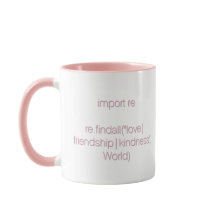 Cosiness, Code and Coffee Mug (Pink Lettering)