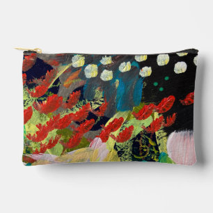 Cosmetic Bag/Pencil Pouch in Flowers in the Night