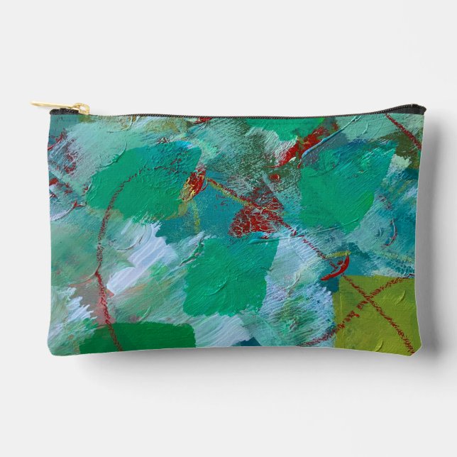 Cosmetic Bag/Pencil Pouch in Marble Design (Front)