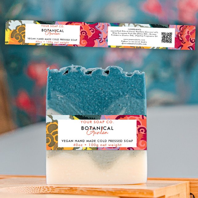 Cosmetic Bar Soap Band Product Label Wrap Colourfu Invitation Belly Band (Creator Uploaded)