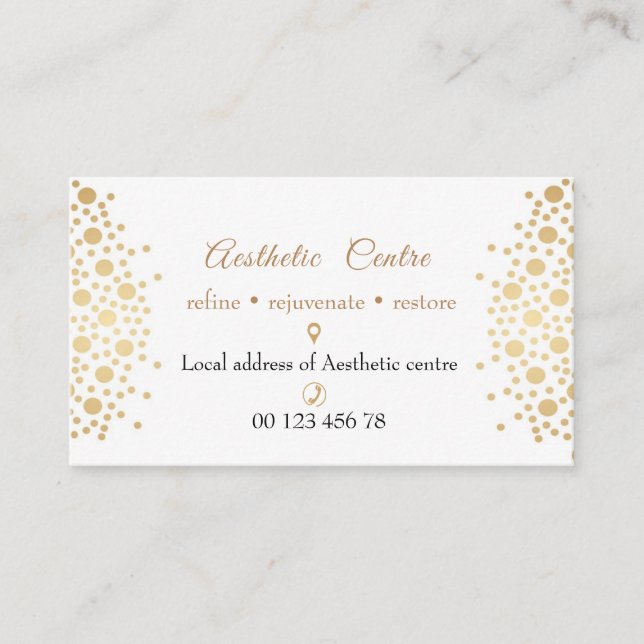 Cosmetic, beauty & make up center business card (Front)