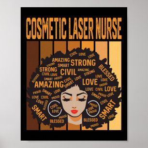 Cosmetic Laser Nurse Powerful Black History Month Poster