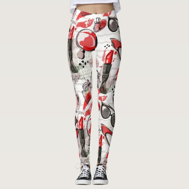Cosmetic pattern leggings (Front)