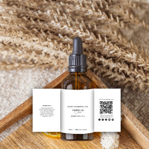 Cosmetic Product Sticker Template Skincare Bottle