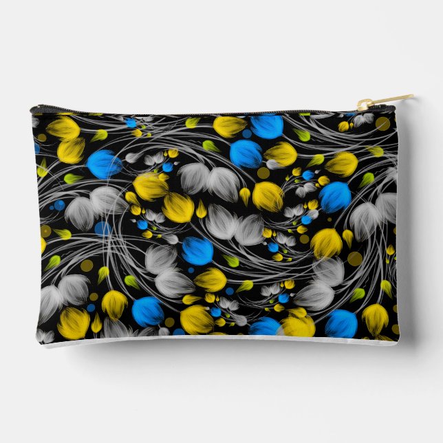 Cosmetic & Toiletry Bags With Floral  (Back)