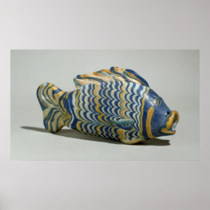 Cosmetic vessel in the form of a fish poster