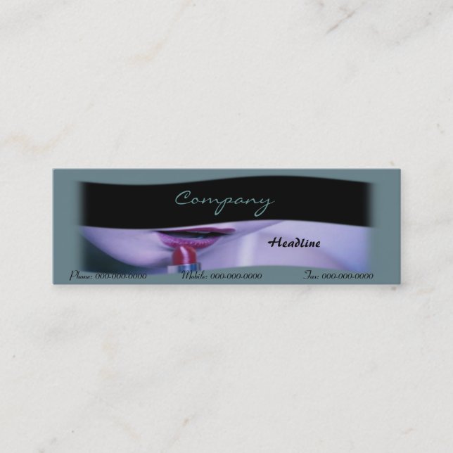 Cosmetics Business Card (Front)
