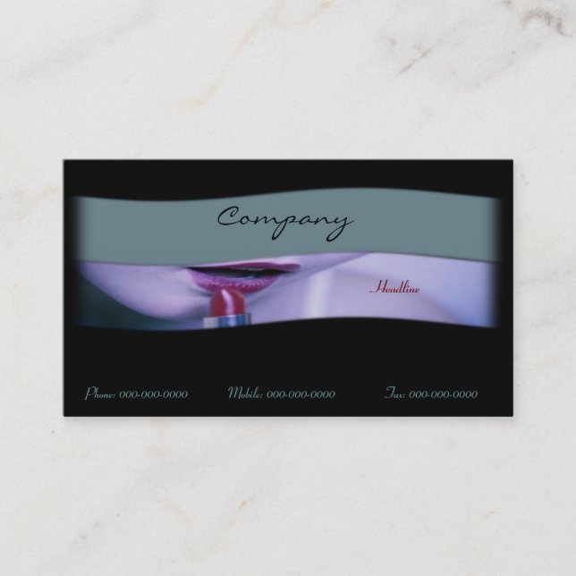 Cosmetics Business Card (Front)