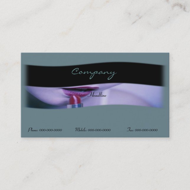 Cosmetics Business Card (Front)