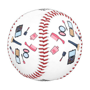 Cosmetics / make-up cartoon illustration baseball