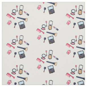 Cosmetics / make-up cartoon illustration fabric