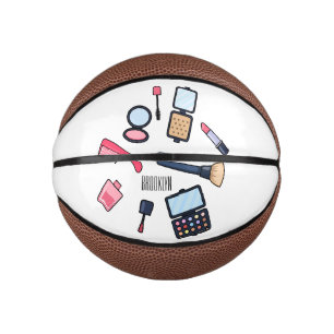 Cosmetics / make-up cartoon illustration mini basketball