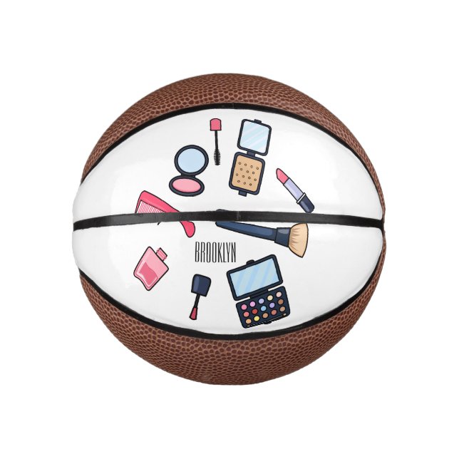 Cosmetics / make-up cartoon illustration mini basketball (Front)