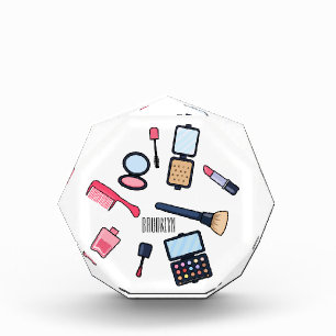 Cosmetics / make-up cartoon illustration photo block