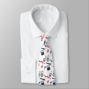 Cosmetics / make-up cartoon illustration tie