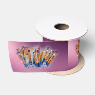 Cosmetics Makeup Brush Glamour Satin Ribbon